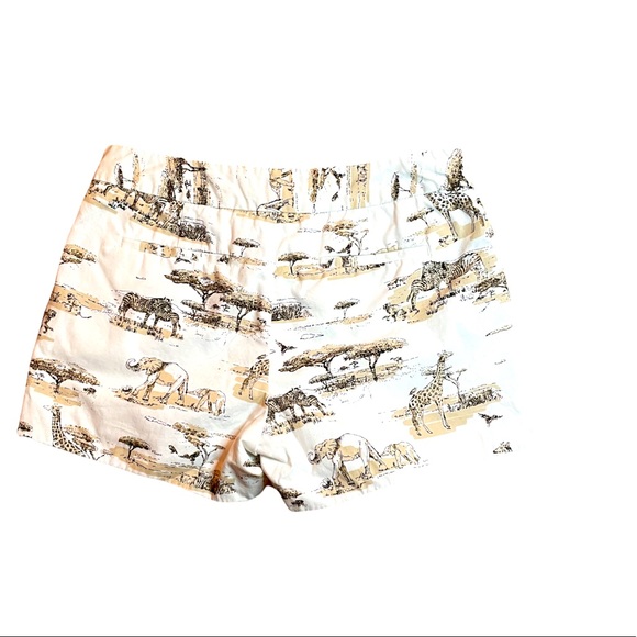 Banana Republic short shorts with animal print. Size 6. - Picture 2 of 3